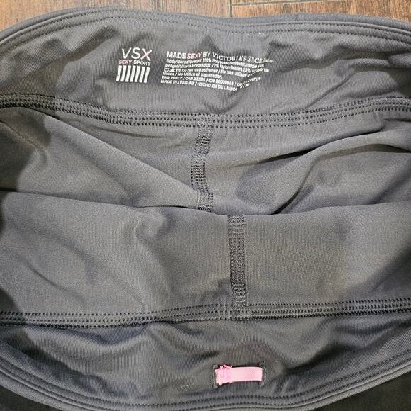 Victoria Secret Biker Shorts Size Medium Gray Black - Picture 3 of 3
